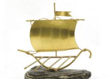 bronze-items-greek-small-ship-15X15cm