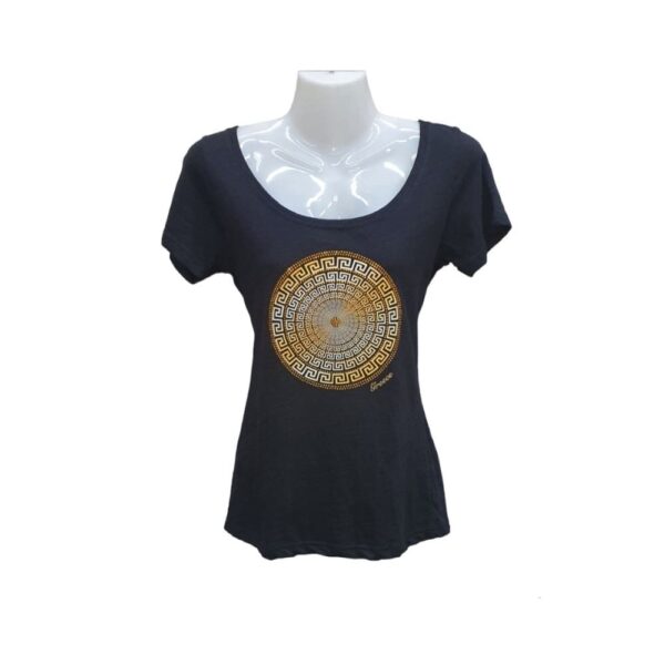women-tshirt-meandros-greece-rhinestones