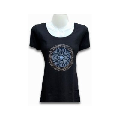 women-tshirt-evil-eye-maze-rhinestone