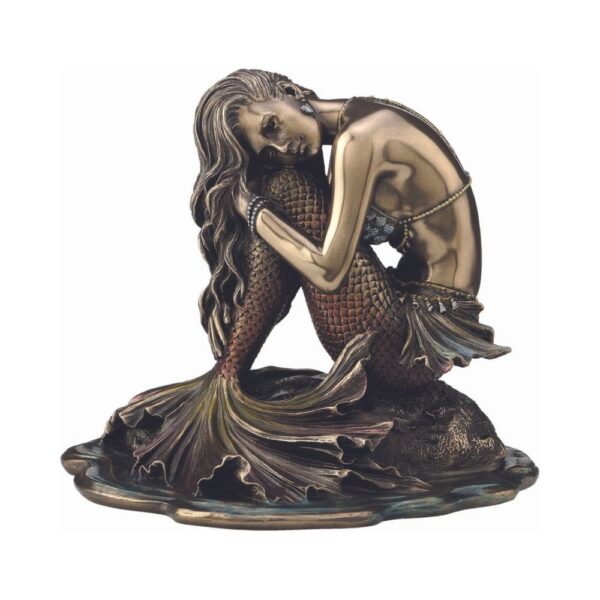 resin-bronze-statues-mermaid-17x14.5-cm