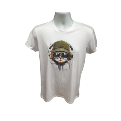 unisex-tshirt-cat-with-Greece-hat