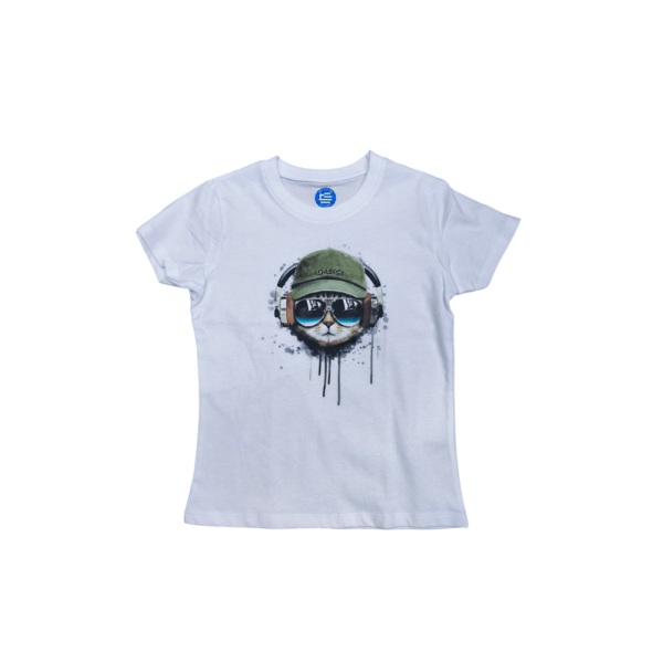 kids-tshirt-cat-with-Greece-hat