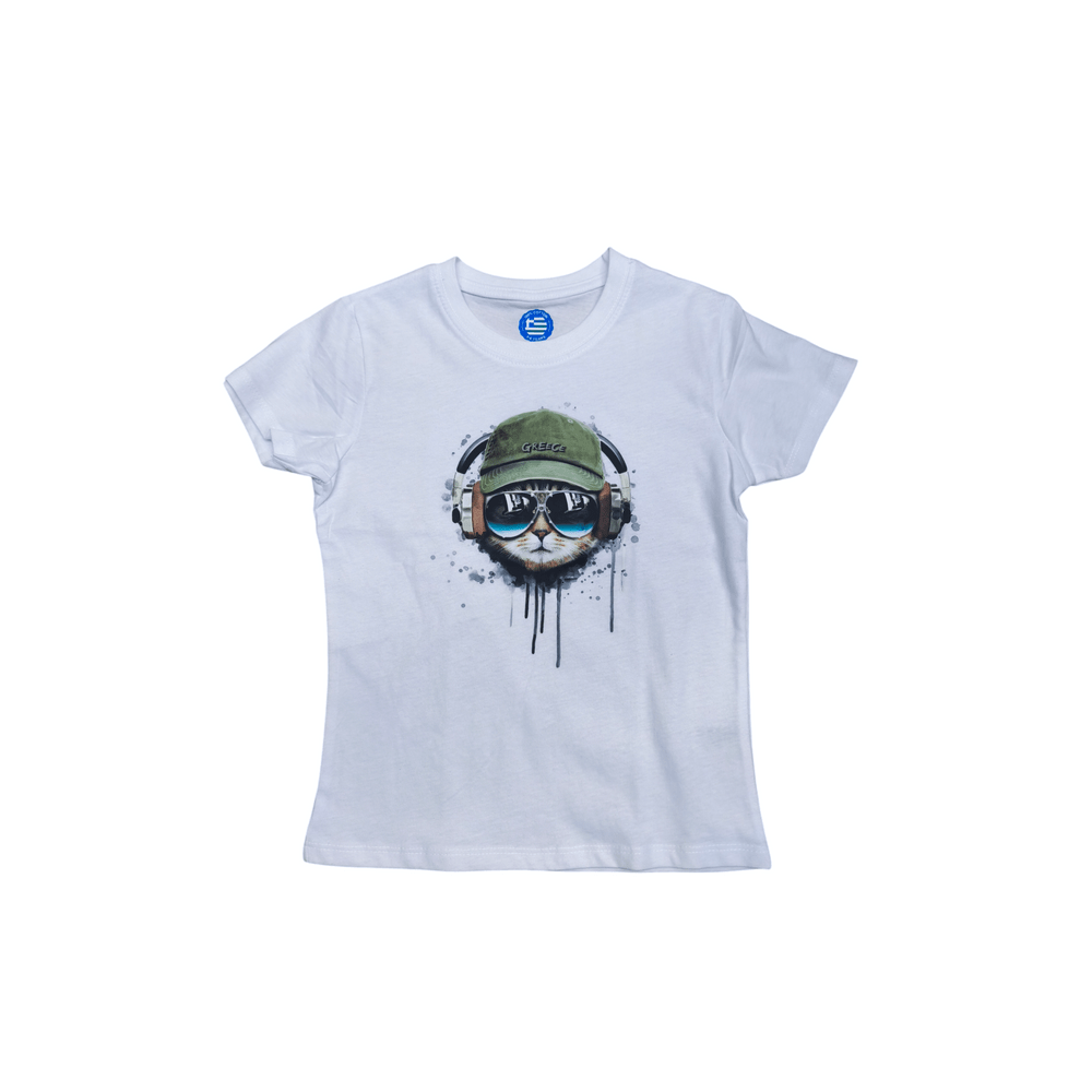 kids-tshirt-cat-with-Greece-hat