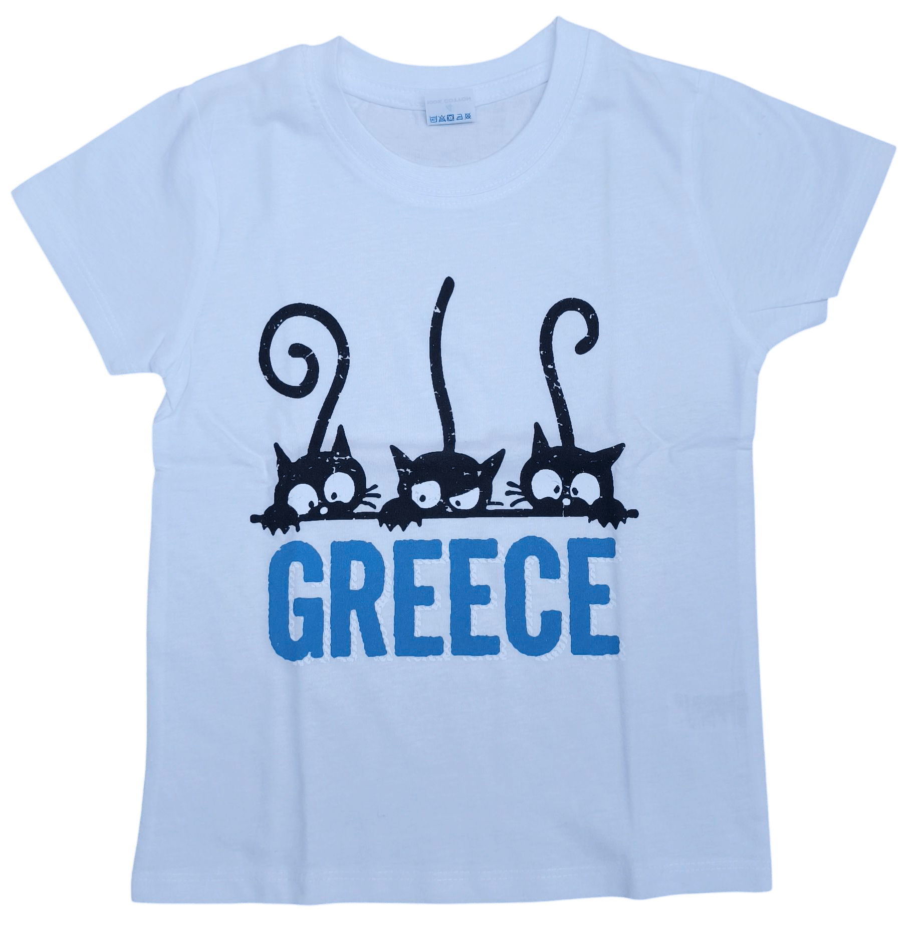 kids-tshirt-3-cats-Greece