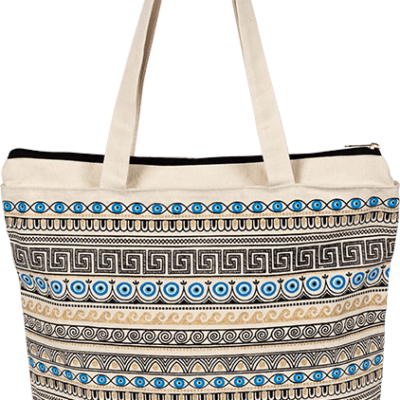 Tote bag Φερμουάρ Μαίανδρος Μάτι